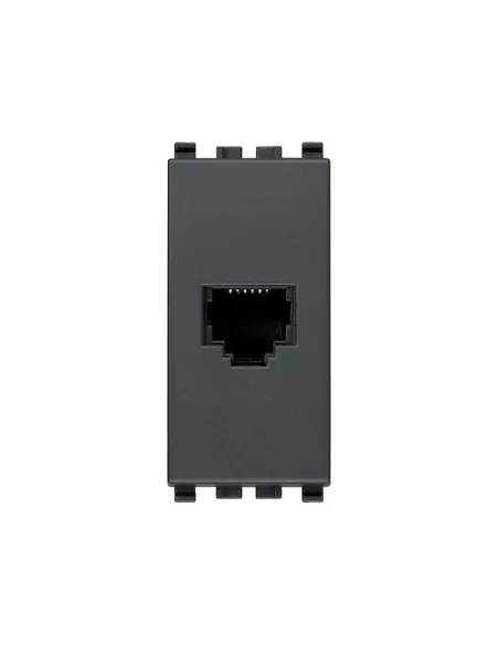 Vimar 20321 RJ12 6/6 Socket Grey